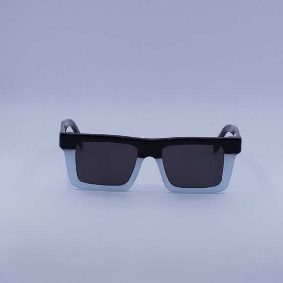 Palm Angels PERI109 NAPA 4007 Sunglasses Black/Blue Square Frame, Grey Lenses - Picture 3 of 9